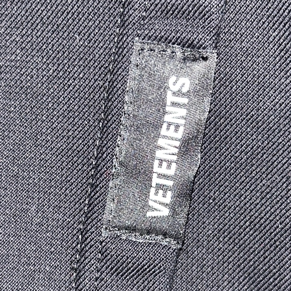 VETEMENTS BLK N BLUE ECSTASY HOODIE 2020 SPRING MEDIUM HOODIE - Picture 8 of 16